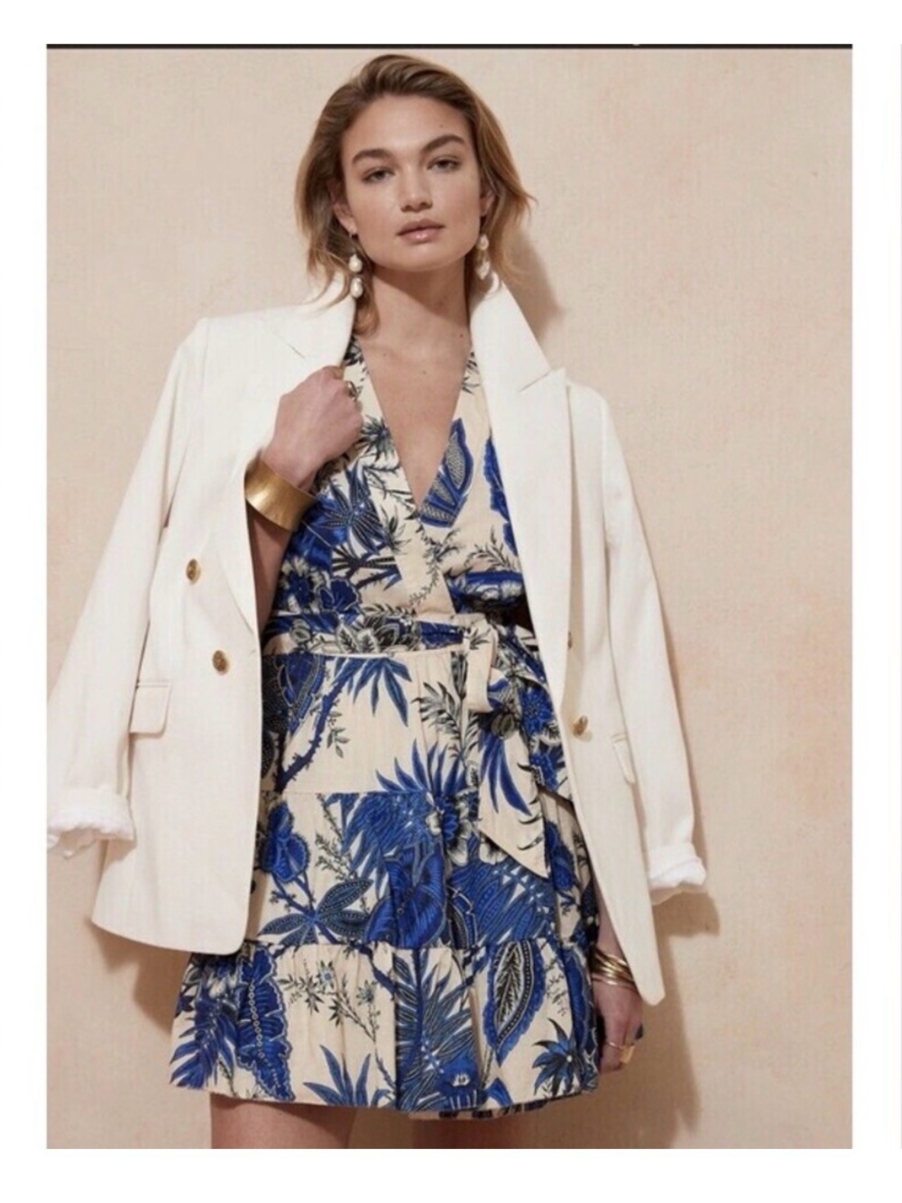 Banana Republic Wrap Dress Sz M Tall